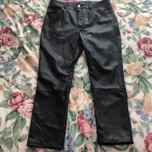 H&M Faux Leather Pants